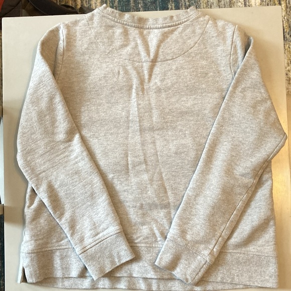 Boden Gray Sweatshirt with White Polka Dots - Picture 5 of 6
